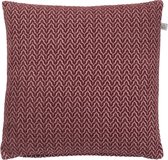 HILKE - Kussenhoes bordeaux 45x45 cm - rood - met rits