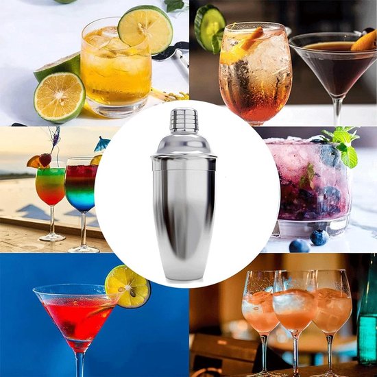 350 Ml 550 Ml 750 Ml Rvs Cocktail Shaker Mixer Wij... - Vicedeal