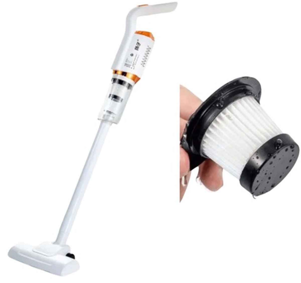 Home & Marker - 2-in-1 Stofzuiger en Kruimeldief - Stofzuiger Zonder Zak - Handstofzuiger - Vacuum Cleaner - Met Extra Filter - VACUSTICK
