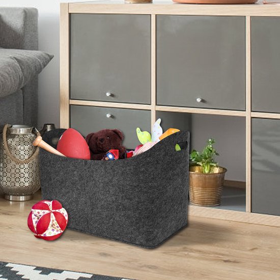 KOTARBAU® Rieten Mand - met Handvatten - Wilg - 30 cm 40 cm 50 cm - Bruin - Houtmand - Plantenmand - Oogstmand - Tuinmand - Opbergmand - voor Haardhout