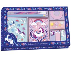 Janod - Dreamland - Unicorn schrijfset met accessoires