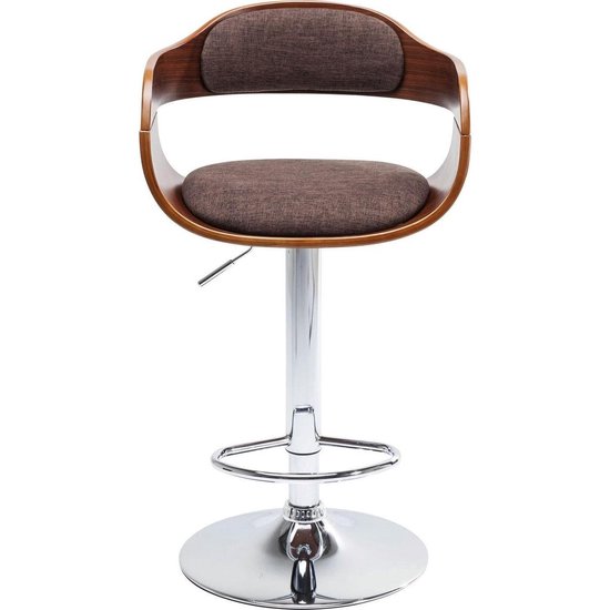 | Kare Design Barkruk Monaco Choco Retro Fifties Kare Design Stoel Monaco Schoko Set Van 2 Stof Bruin