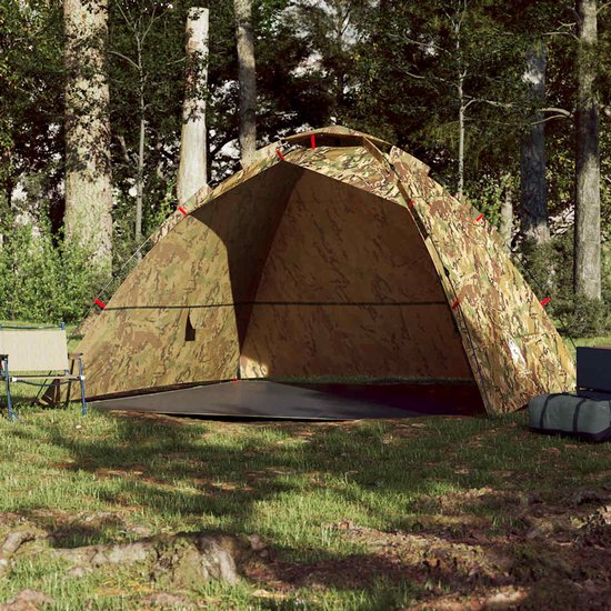 vidaXL - Tent - 4-persoons - snelontgrendeling - camouflage van Vidaxl — afbeelding 5