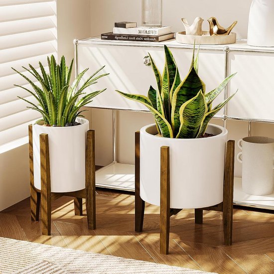 Helloshop26 - Plantenstandaard bloemenstandaard set van 2 30 x 30 x 50 Helloshop26 - Plantenstandaard bloemenstandaard set van 2 30 x 30 x 50
