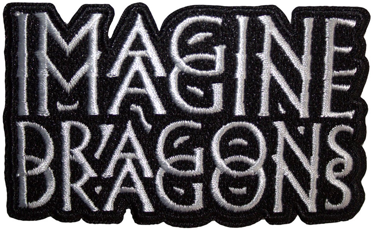 Imagine Dragons - Double Logo Patch - Zwart/Wit