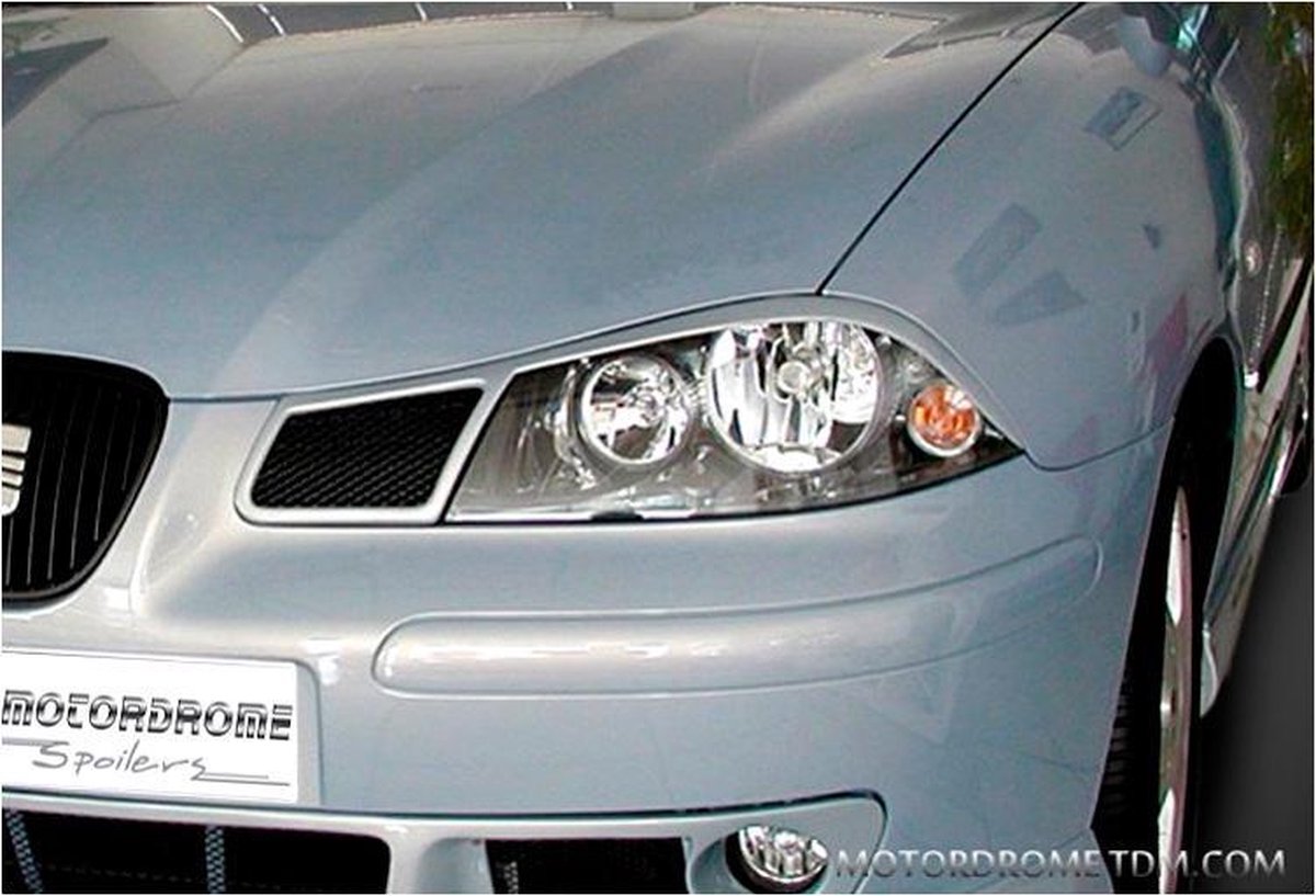 Motordrome Koplampspoilers passend voor Seat Ibiza 6L 2002-2008 (ABS)