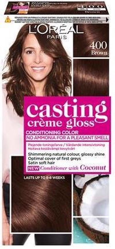 L'Oréal Paris Casting Crème Gloss 400 Espresso Middenbruin - Haarverf |