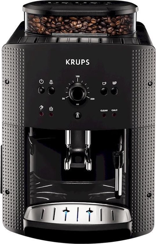 Verstikken Pekkadillo Champagne Krups EA 810B Vrijstaand Volledig automatisch Espressomachine 1.7l Zwart  koffiezetapparaat | bol.com