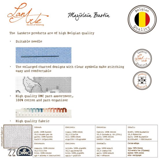 Borduurpakket 4 Seasons - Marjolein Bastin (Lanarte)