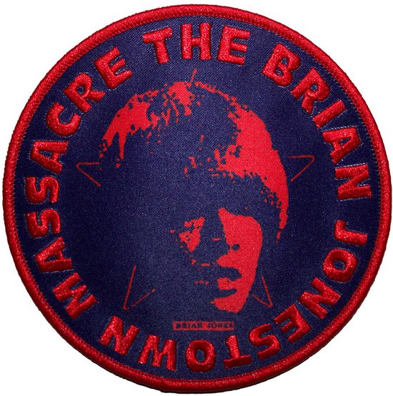 The Brian Jonestown Massacre - Circle Face Patch - Donkerblauw
