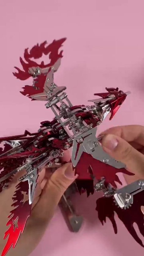 Metalen Modelbouw - Feniks Vogel – 350+ Onderdelen - Beweegbaar - DIY Miniatuur