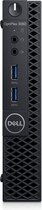 DELL OptiPlex 3060 Intel® 8ste generatie Core™ i3 i3-8100T 4 GB DDR4-SDRAM 128 GB SSD Zwart Mini PC