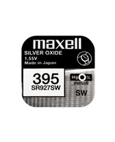 1 stuk - Maxell 395 SR 927 SW Silver Oxide horlogebatterij
