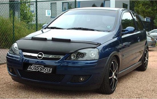 Foto: Autostyle motorkapsteenslaghoes opel corsa c 2001 2006 zwart