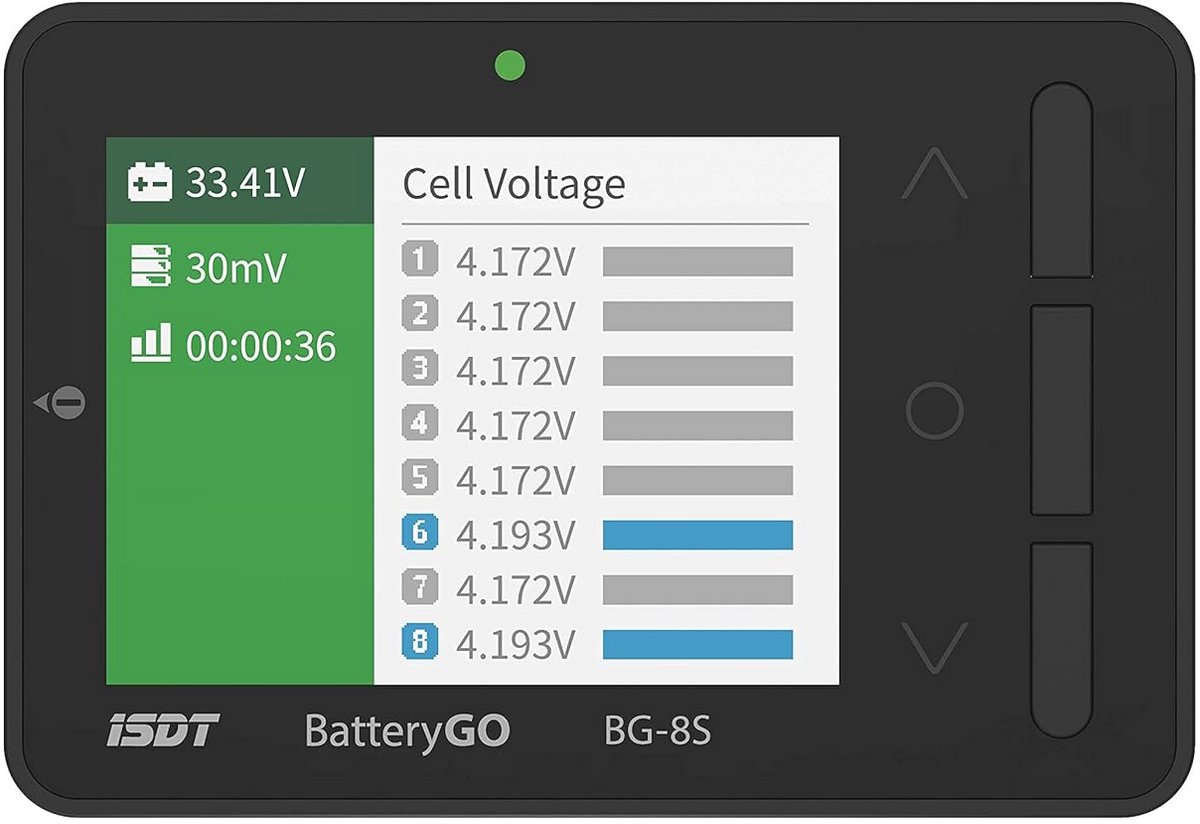 Batterij-indicator en Accutester voor LiPo, Li-ion, NiMH en meer