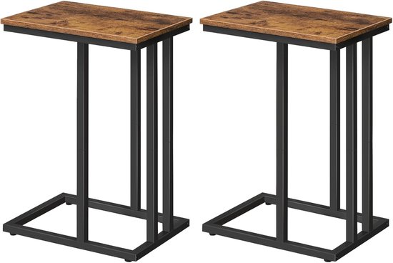 Salontafel set | 3 Romano Houten frame | Ceramic travertine