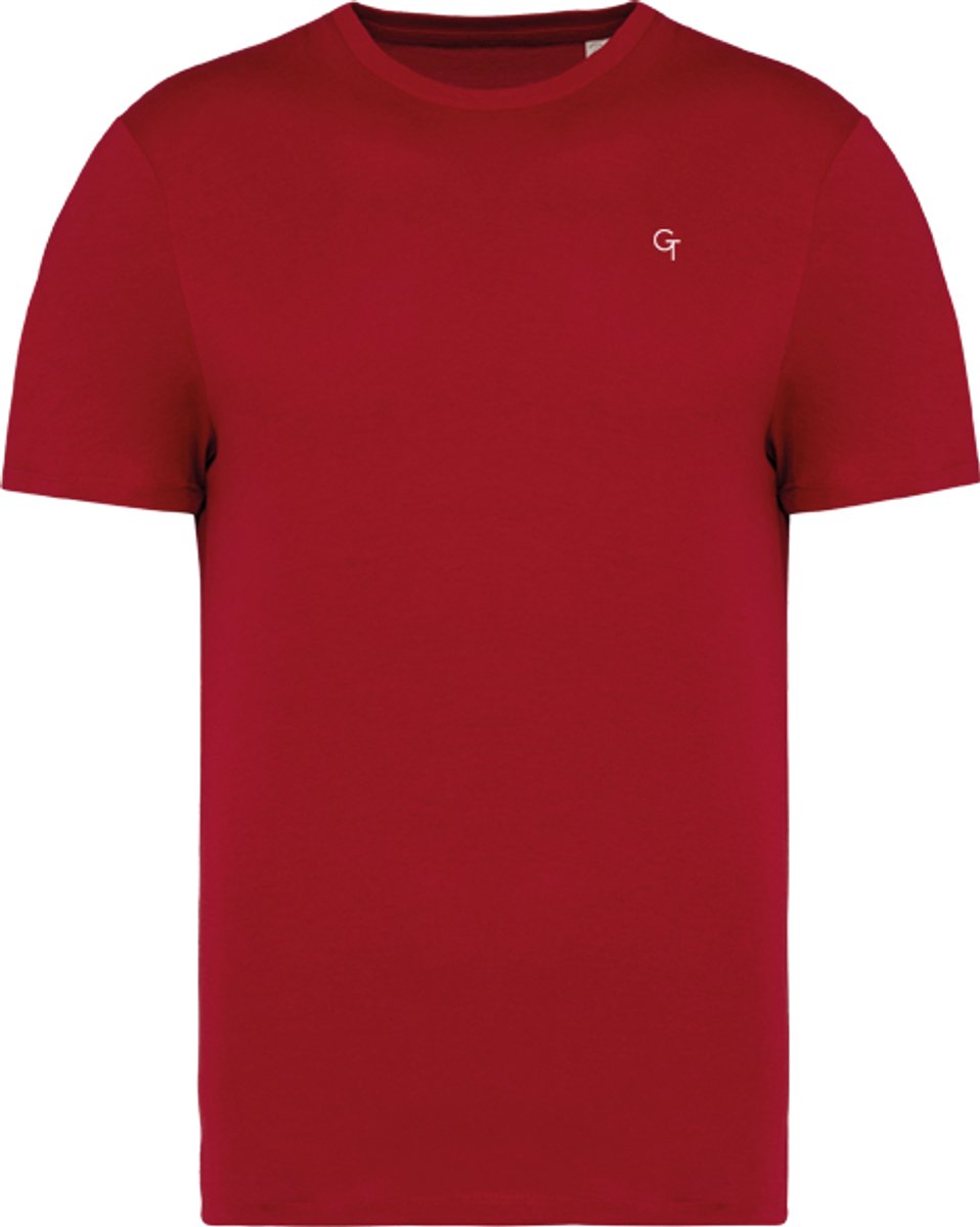 G-TOWN Essential Small Logo – T-shirt – Heren – Maat L – Rood