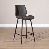 Bronx71 de bar industriel Bronx71 Barrel - Anthracite - Avec dossier - 69 cm