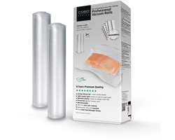 CASO 1222 Vacuümrollen 30x600 cm – 2 Rollen BPA-vrije Vacuümfolie voor Sous-vide & Vriezer