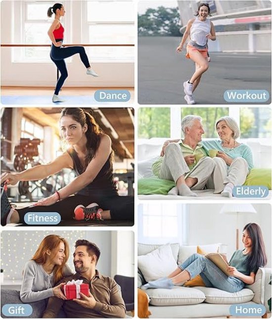 5 paar antislip yogasokken voor dames - Pilates yoga antislipsokken - antislip sokken met stippen voor indoor fitness - ademende mesh sportsokken voor dames - geschikt voor fitness, ballet, dans, yoga en thuisworkouts van Merkloos — afbeelding 2