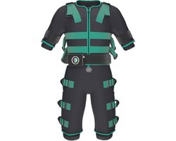 Modern Lifestyle Technologies - EMS Pak - 20 Elektroden - Full Body Workout in 20 Min - Draadloos met App - Voor Spieropbouw & Vetverbranding - Thuisgebruik - Donkergroen L