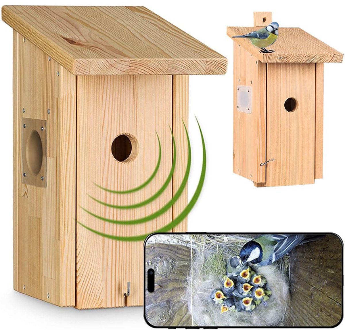 Vogelhuisje met Camera - Voederhuisje - Nestkast
