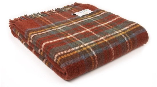 Plaid Tartan Antique Royal Stewart - 150x183 - Nieuw Wol - Tweedmill UK