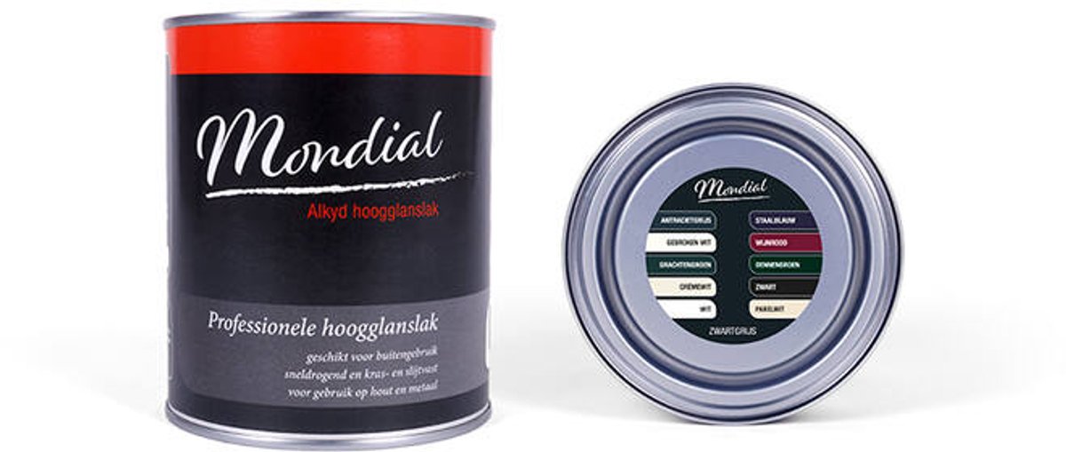Mondial Hoogglans Ral7021 Zwart Grijs (Alkyd)