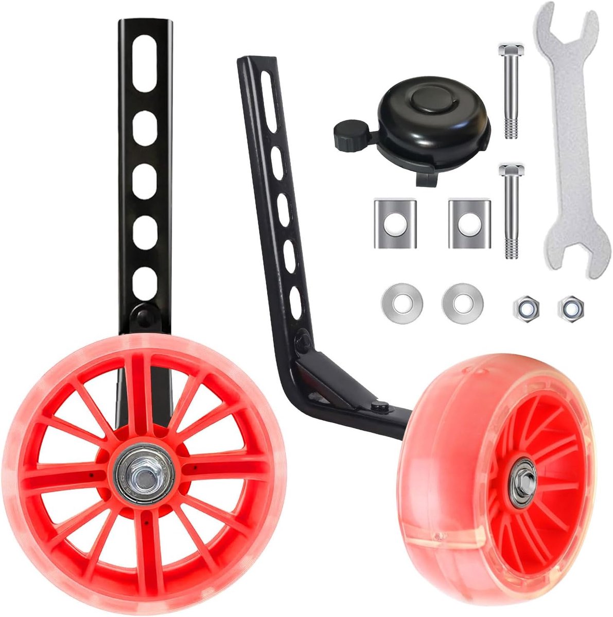 Ibenzoa® Stabilisatoren voor Kinderfietsen - Verstelbaar, Veiligheid voor 12-20 Inch Modellen