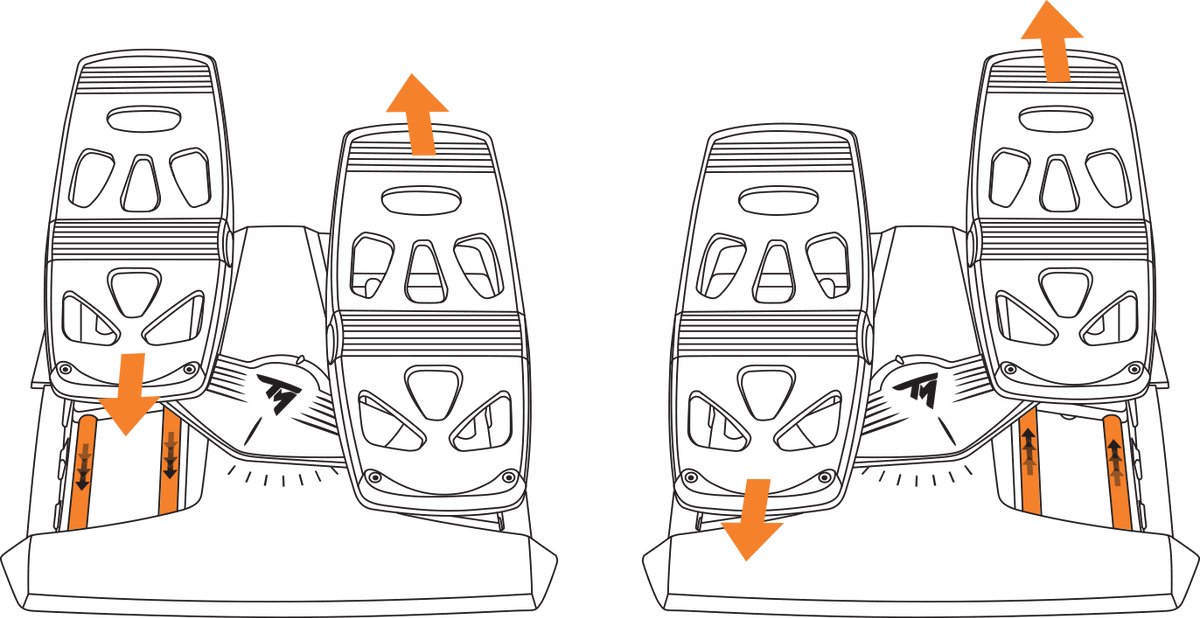Xbox Thrustmaster T.Flight Rudder Pedals thumbnail 3