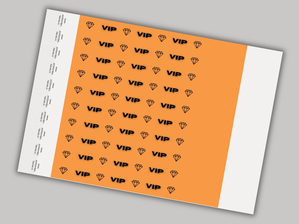 Tyvek Polsbandjes | VIP Oranje | 500 Stuks | VanDerEng | Voor Exclusieve Toegang, Feesten en Evenementen