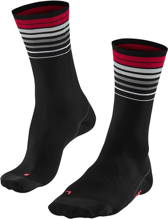 FALKE BC Impulse Reflect chaussettes de vélo unisexes - noir (noir) - Taille: 37-38