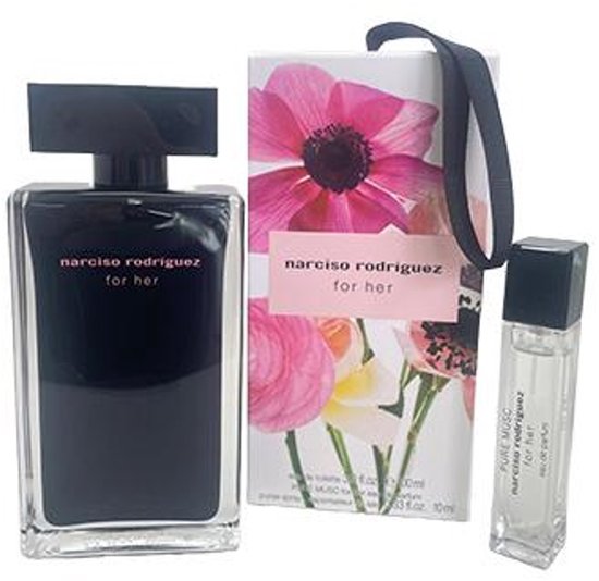Narciso Rodriguez Gift Set for Her 100ml Eau de Toilette+10ml Pure Musc for Her Eau de Parfum
