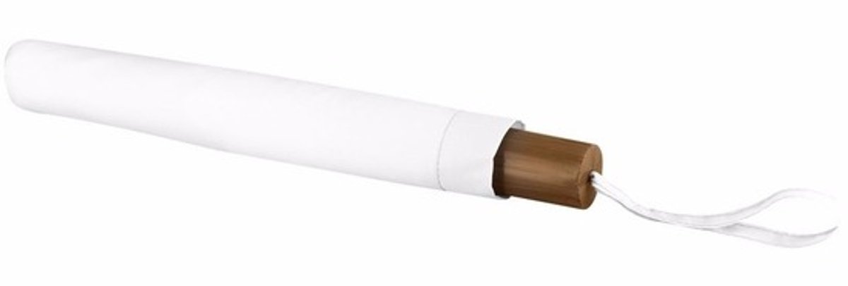 2x Compacte paraplus wit 93 cm -