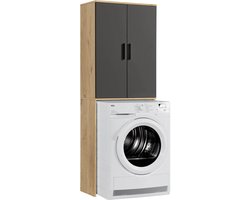 mokebo wasmachine kast 'Der Saubermann' opbouw voor wasmachine in vikingeik