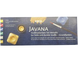 Javana stofverf Metallic voor donkere en lichte ondergrond