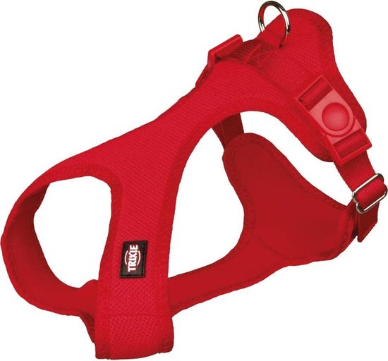 Trixie hondentuig touring comfort soft rood (33-50X2 CM)