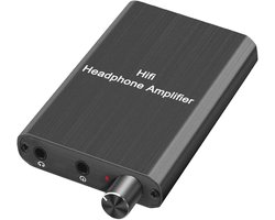 NÖRDIC SGM-186 Draagbare Hifi hoofdtelefoonversterker - AUX 3.5mm versterker - 16-300Ohm - Geschikt voor telefoons, MP3, MP4 en mediaspelers - Zwart