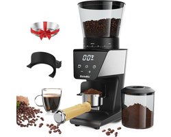 Digitale elektrische koffiemolen met touchscreen en 30 maalinstellingen voor perfecte koffie
