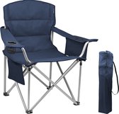 Bol.com TRVLMORE Campingstoel - Opvouwbaar - XL - Comfortabele Vouwstoel - 150 kg draagvermogen - Drankhouder - Koelvak - Vissto... aanbieding