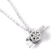 The Carat Shop - Collier plaqué argent avec emblème du club de Voetbal d'Arsenal - Collier