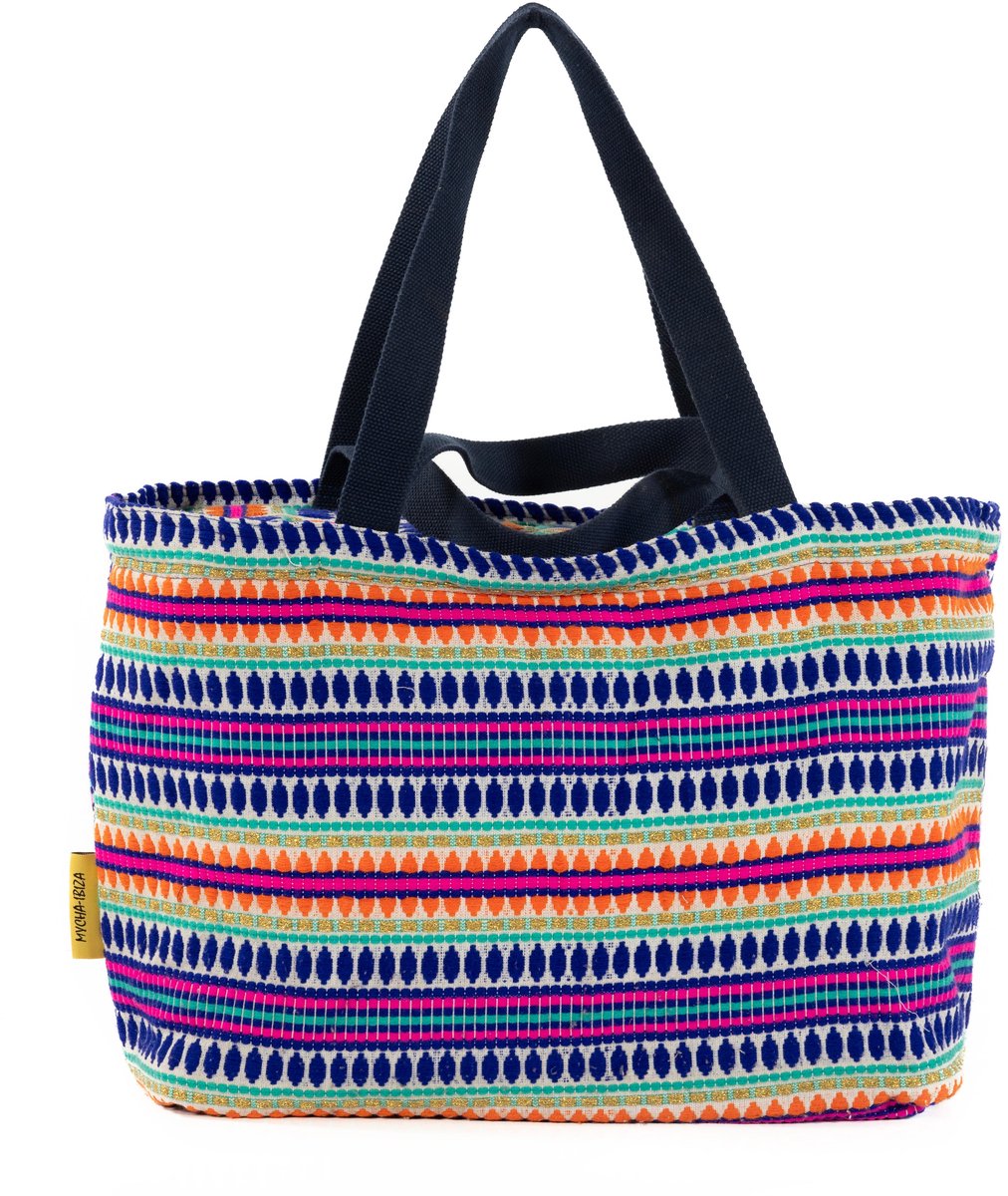 Mycha Ibiza - Strandtas - Paars - Myc26031