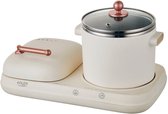 Bol.com Adler AD 6421 - Multicooker - Ontbijtstation 2 in 1 - grill en kookpot - Retro-design voor kleine keukens 1100-1320W Mul... aanbieding