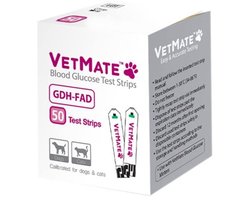 VetMate bloedglucosemeter teststrips 50 stuks