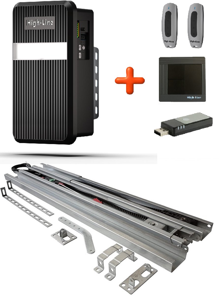 High-Line 18 Smart Garagedeuraandrijving met Rail - Voor deuren tot 212,5 cm / 18 m² - met WiFi