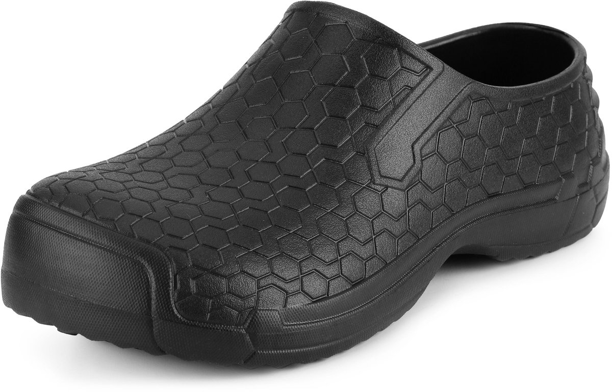 Ladeheid Clogs - Dames- en Herenklompen – Lichtgewicht – EVA – Tuinklompen – Tuinschoenen – Zwart – 36 - LA-DW-HexClosed