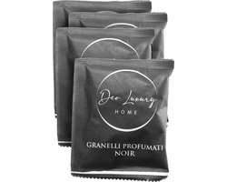 Dparts geurkorrrels - Noir - 4x 35 gram - Geurzakjes voor in stofzuiger - Stofzuigerzak geur verfrisser