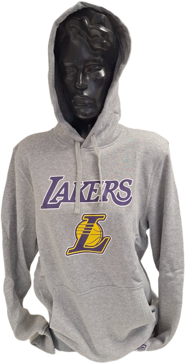 LA.LAKERS NEW ERA- HOODY- TEAM LOGO Grijs