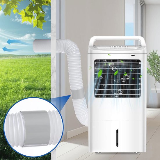 Afvoerslang met adapter, 150 mm x 1,5 m afvoerslang en accessoireset, flexibele buis, luchtslang, ventilatieslang, gebruikt voor airconditioning, wasdroger, afzuigkap