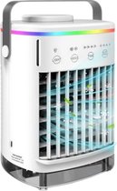Mobiele airco zonder afvoerslang - 3-in-1 - Ventilator - Voor Slaapkamer & Woonkamer - 4 Snelheden - Airconditioning - Draagbare Aircooler - LED Verlichting